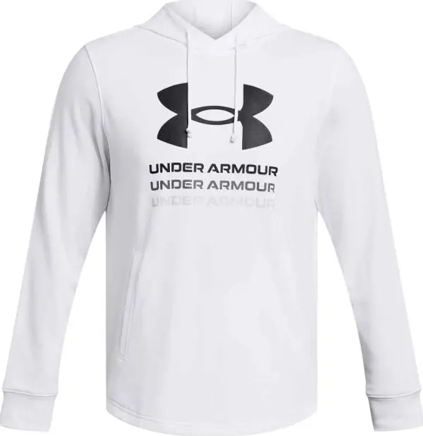 Under Armour Under Armour RIVAL Мъжки суитшърт, бяло, размер