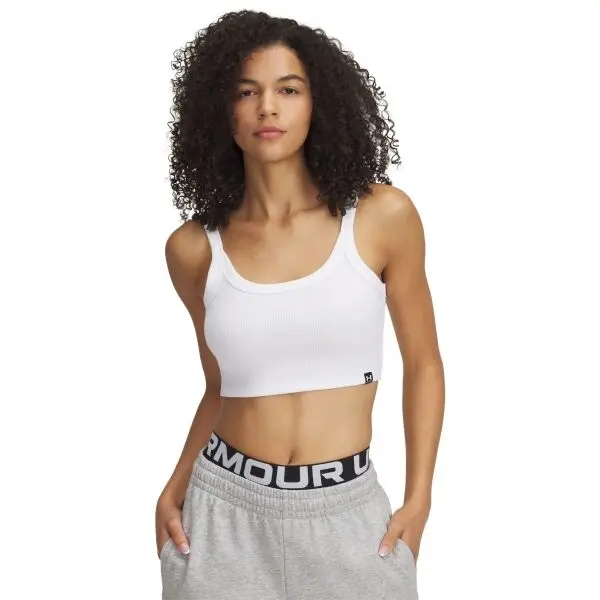 Under Armour Under Armour RIVAL RIB BABY TANK Дамски потник, бяло, размер M