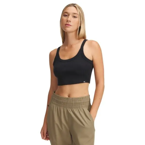 Under Armour Under Armour RIVAL RIB BABY TANK Дамски потник, черно, размер L