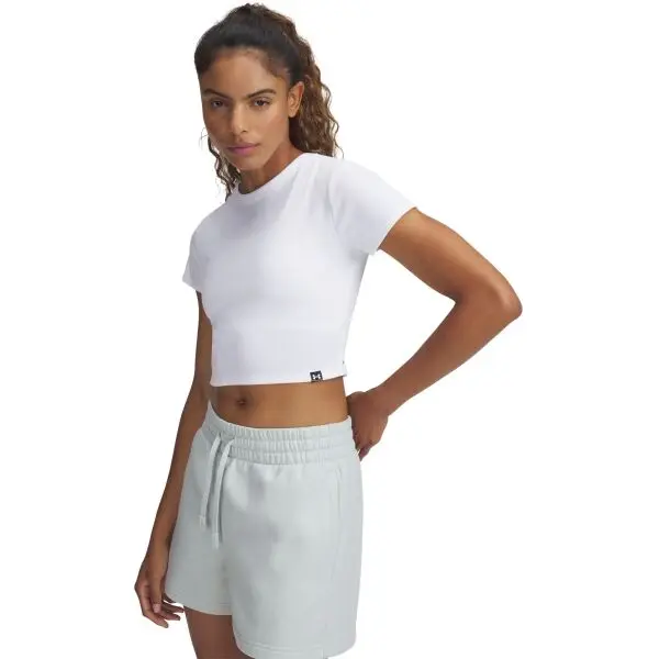 Under Armour Under Armour RIVAL RIB BABY TEE Дамска тениска, бяло, размер