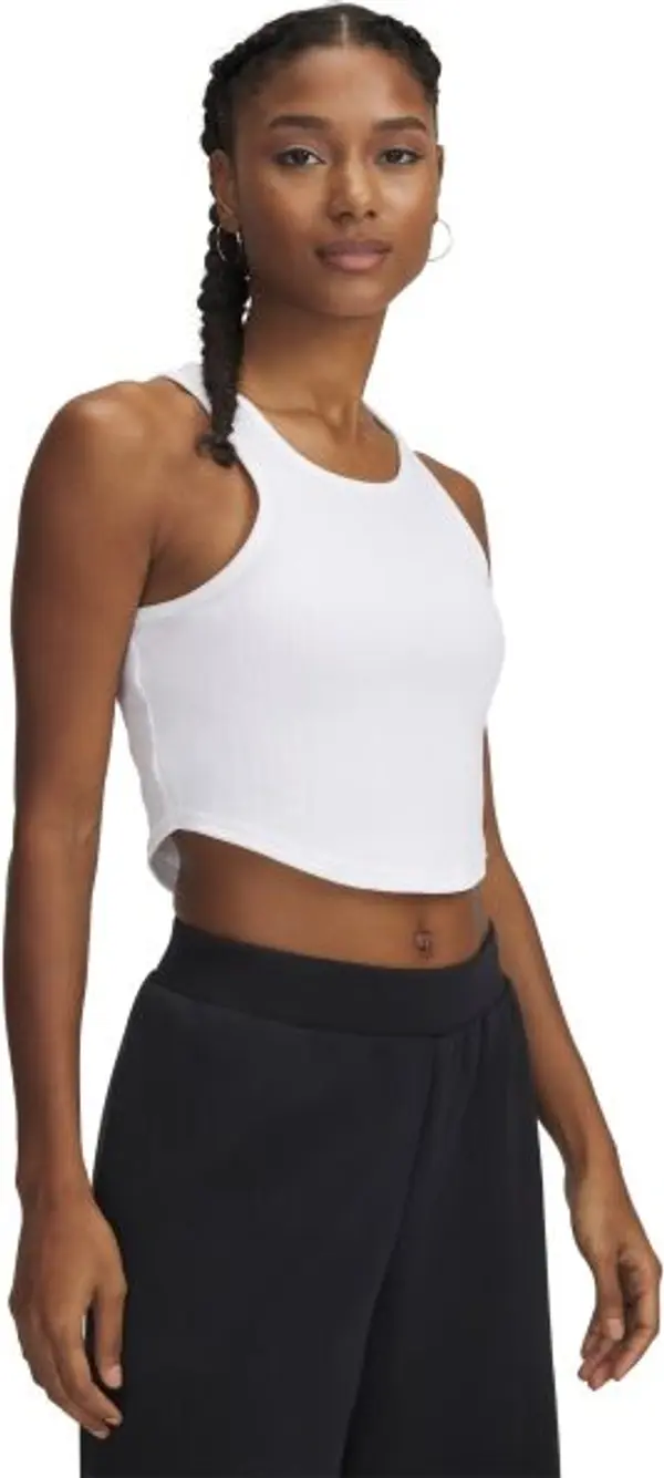 Under Armour Under Armour RIVAL RIB TANK Дамски потник, бяло, размер L