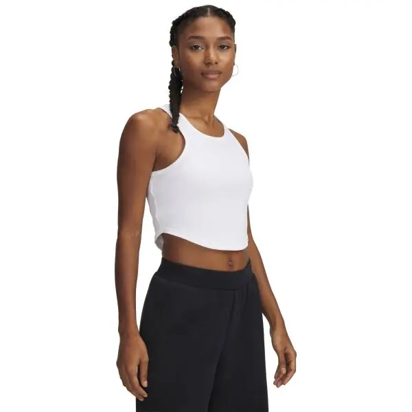 Under Armour Under Armour RIVAL RIB TANK Дамски потник, бяло, размер M