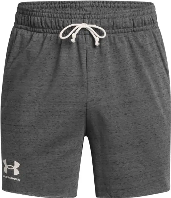 Under Armour Under Armour RIVAL TERRY 6IN Мъжки шорти, тъмносиво, размер M