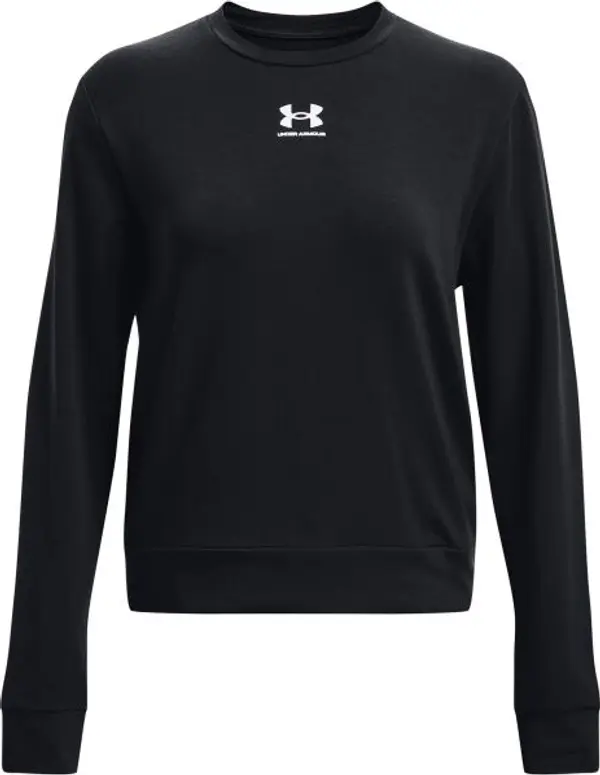 Under Armour Under Armour RIVAL TERRY CREW Дамски суитшърт, черно, размер S