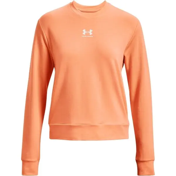 Under Armour Under Armour RIVAL TERRY CREW Дамски суитшърт, оранжево, размер M