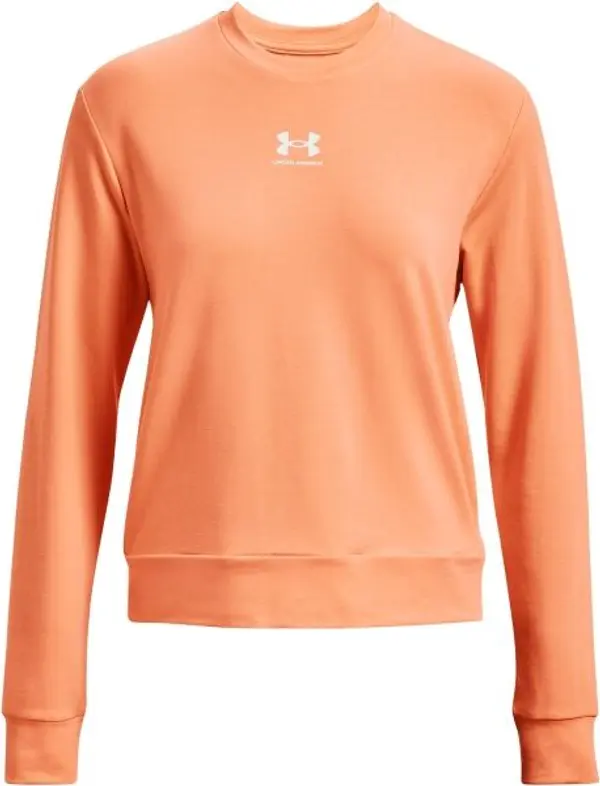 Under Armour Under Armour RIVAL TERRY CREW Дамски суитшърт, оранжево, размер