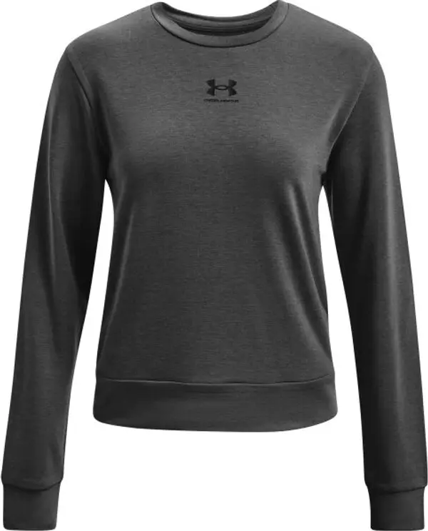 Under Armour Under Armour RIVAL TERRY CREW Дамски суитшърт, тъмносиво, размер