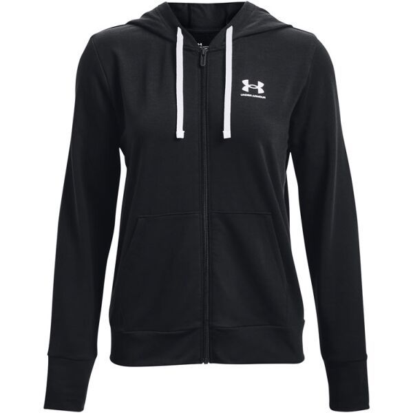 Under Armour Under Armour RIVAL TERRY FZ HOODIE Дамски суитшърт, черно, размер
