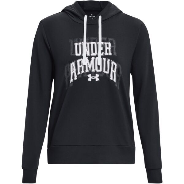 Under Armour Under Armour RIVAL TERRY GRAPHIC Дамски суитшърт, черно, размер