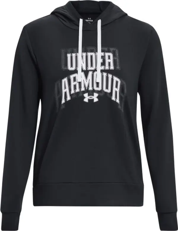 Under Armour Under Armour RIVAL TERRY GRAPHIC Дамски суитшърт, черно, размер M