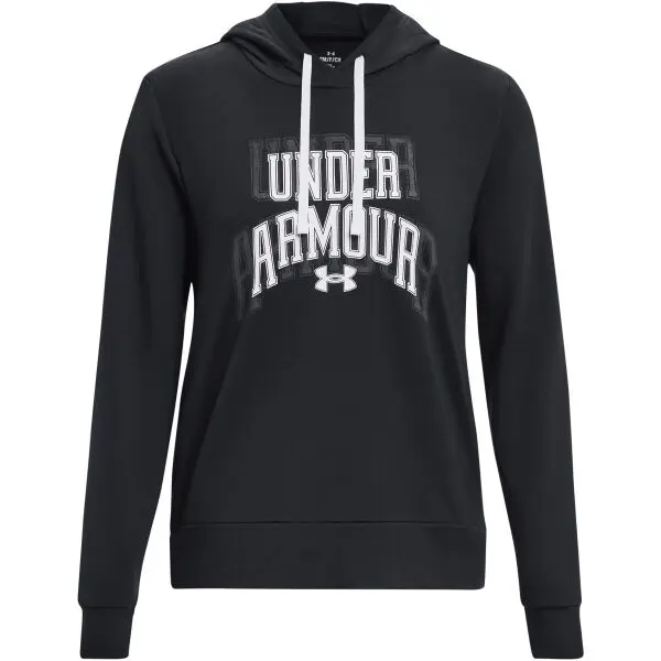 Under Armour Under Armour RIVAL TERRY GRAPHIC Дамски суитшърт, черно, размер S