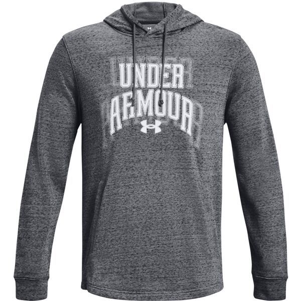 Under Armour Under Armour RIVAL TERRY GRAPHIC Мъжки суитшърт, тъмносиво, размер