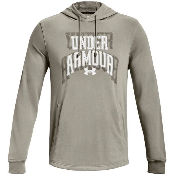 Under Armour Under Armour RIVAL TERRY GRAPHIC Мъжки суитшърт, зелено, размер