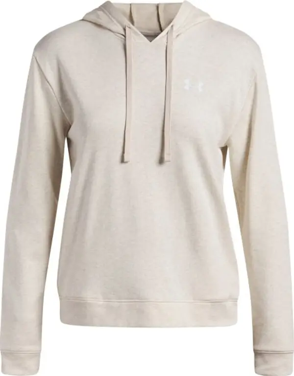 Under Armour Under Armour RIVAL TERRY HOODIE Дамски суитшърт, бежово, размер M