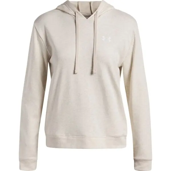 Under Armour Under Armour RIVAL TERRY HOODIE Дамски суитшърт, бежово, размер S