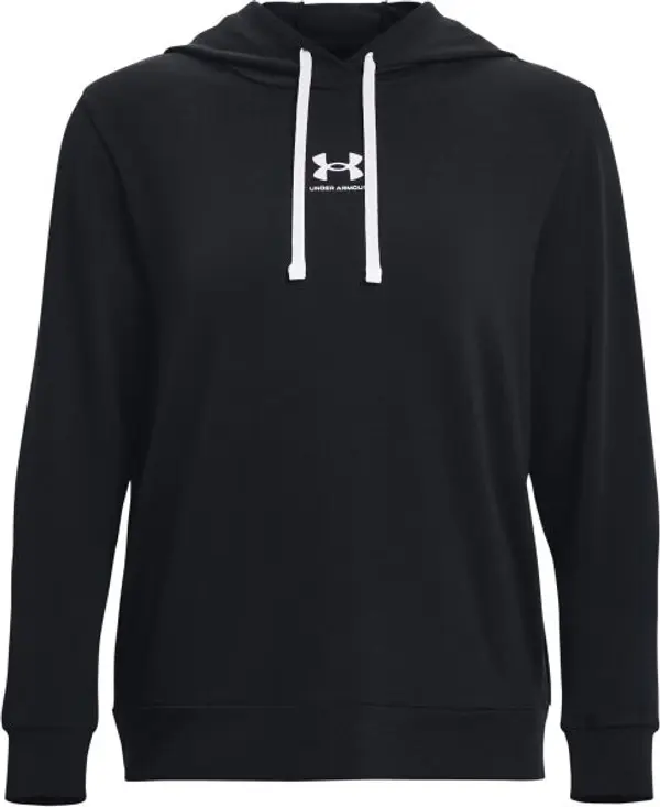 Under Armour Under Armour RIVAL TERRY HOODIE Дамски суитшърт, черно, размер S