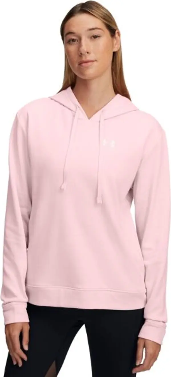 Under Armour Under Armour RIVAL TERRY HOODIE Дамски суитшърт, розово, размер
