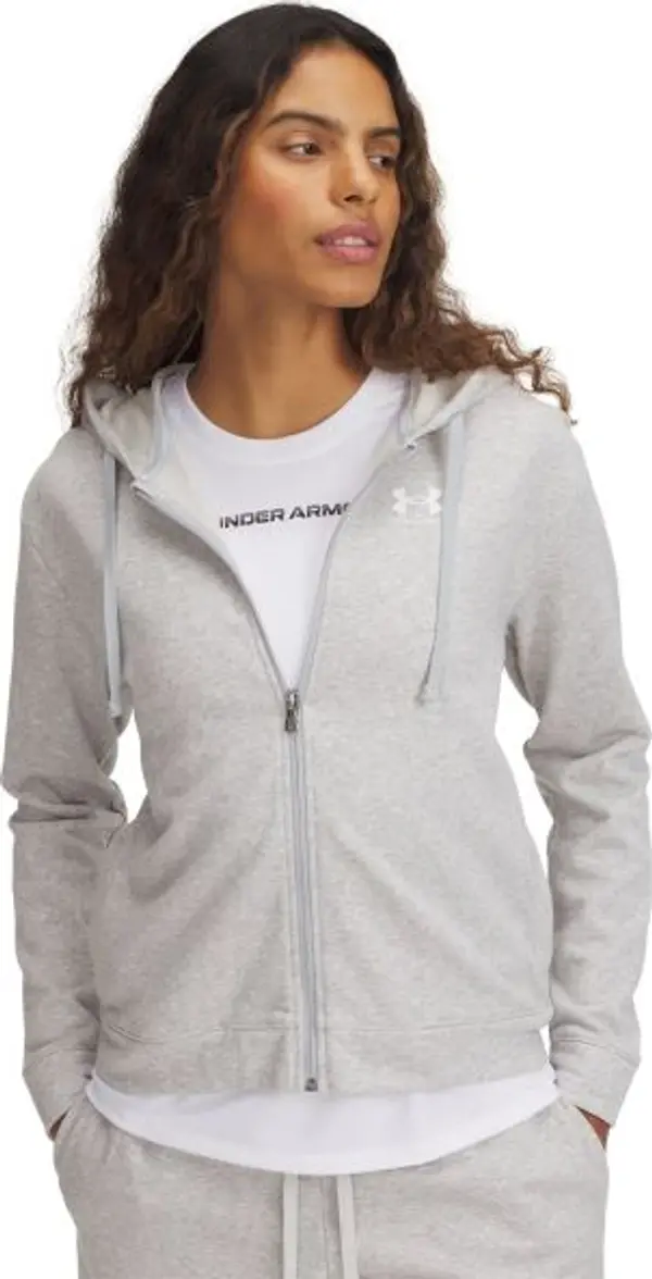 Under Armour Under Armour RIVAL TERRY HOODIE Дамски суитшърт, сиво, размер L