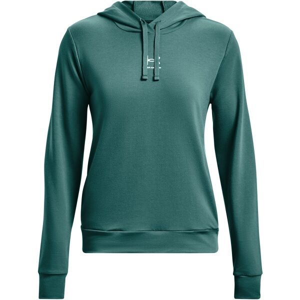 Under Armour Under Armour RIVAL TERRY HOODIE Дамски суитшърт, зелено, размер