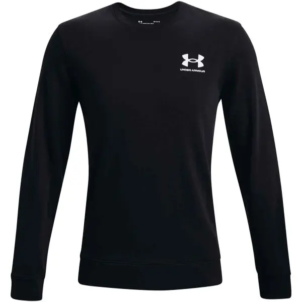 Under Armour Under Armour RIVAL TERRY LC CREW Мъжки суитшърт, черно, размер S