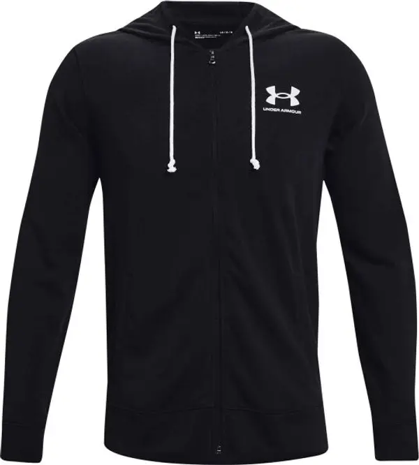 Under Armour Under Armour RIVAL TERRY LC FZ Мъжки суитшърт, черно, размер L