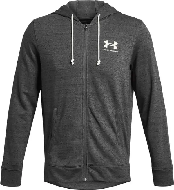 Under Armour Under Armour RIVAL TERRY LC FZ Мъжки суитшърт, сиво, размер L