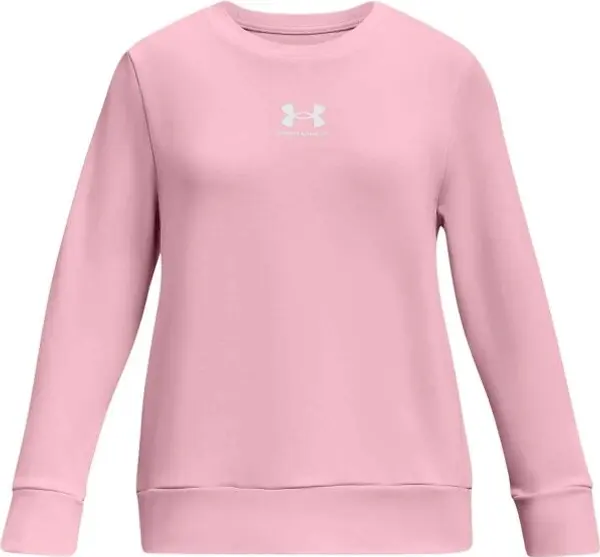 Under Armour Under Armour RIVAL TERRY Момичешки суитшърт, розово, размер L