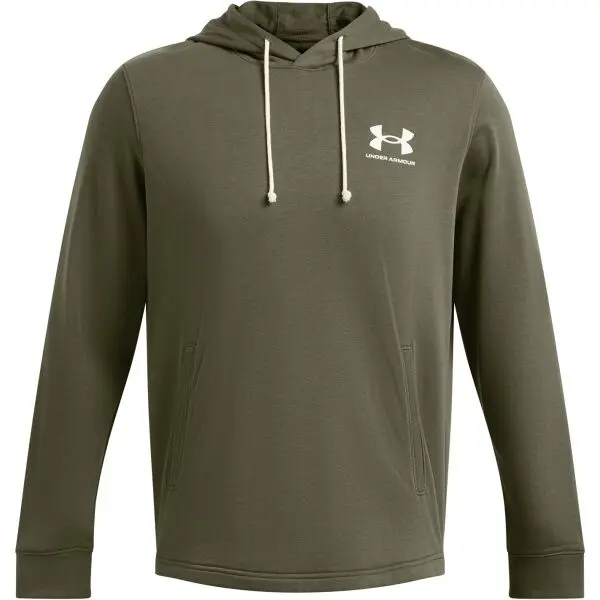 Under Armour Under Armour RIVAL TERRY Мъжки суитшърт, khaki, размер M