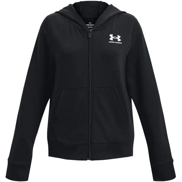 Under Armour Under Armour RIVAL TERRY Суитшърт за момичета, черно, размер L