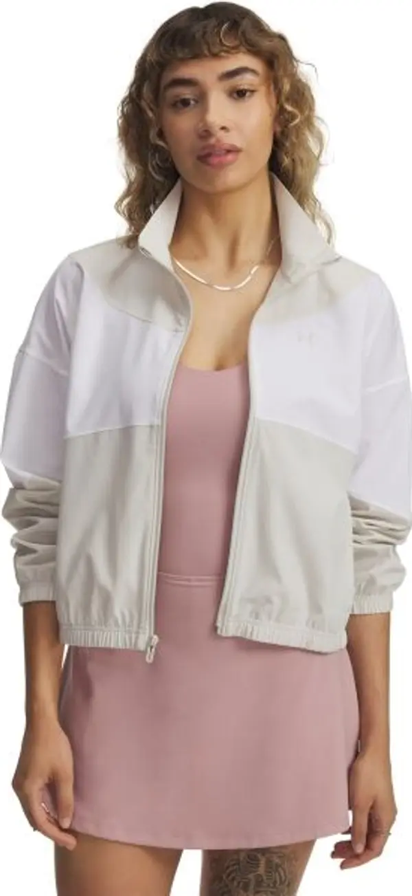 Under Armour Under Armour RIVAL WOVEN JACKET Дамско яке, бяло, размер M
