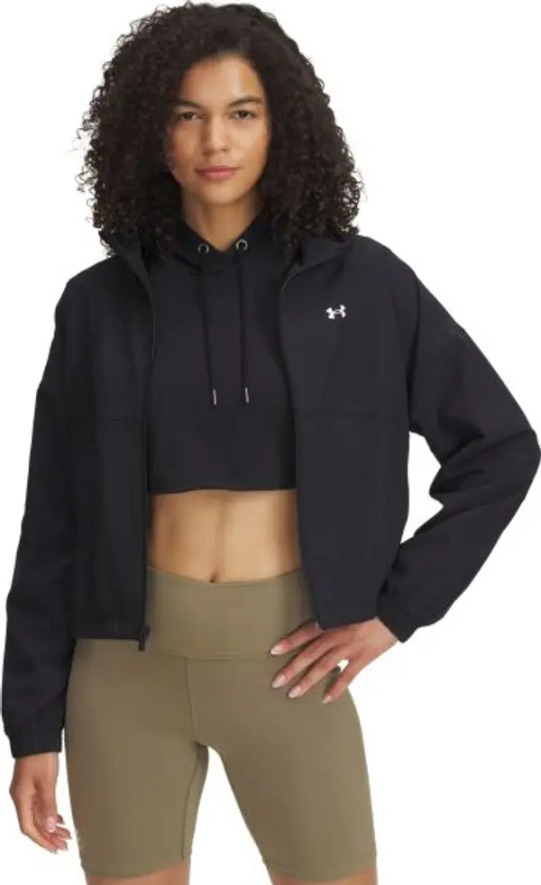 Under Armour Under Armour RIVAL WOVEN JACKET Дамско яке, черно, размер M