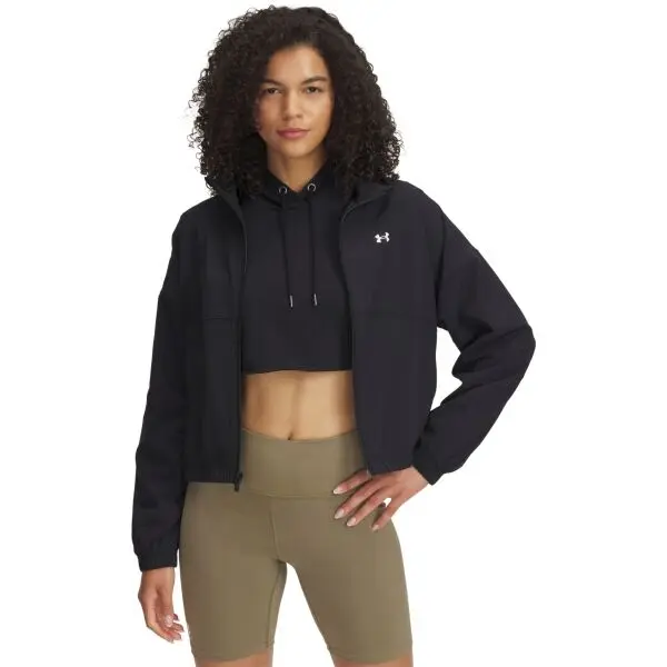 Under Armour Under Armour RIVAL WOVEN JACKET Дамско яке, черно, размер