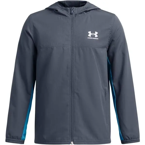 Under Armour Under Armour RIVAL WOVEN JACKET Детско яке, тъмносиво, размер XL