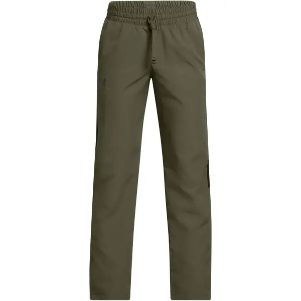 Under Armour Under Armour RIVAL WOVEN PANTS Момчешки панталони, тъмнозелено, размер XL