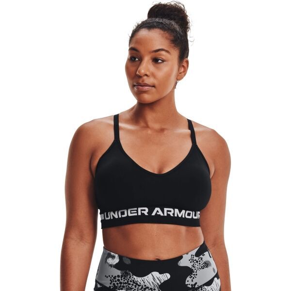 Under Armour Under Armour SEAMLESS LOW LONG BRA Спортно  бюстие, черно, размер