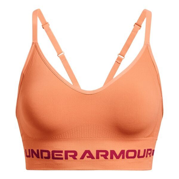 Under Armour Under Armour SEAMLESS LOW LONG BRA Спортно  бюстие, оранжево, размер