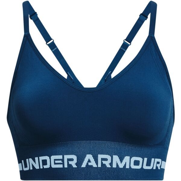 Under Armour Under Armour SEAMLESS LOW LONG BRA Спортно  бюстие, синьо, размер