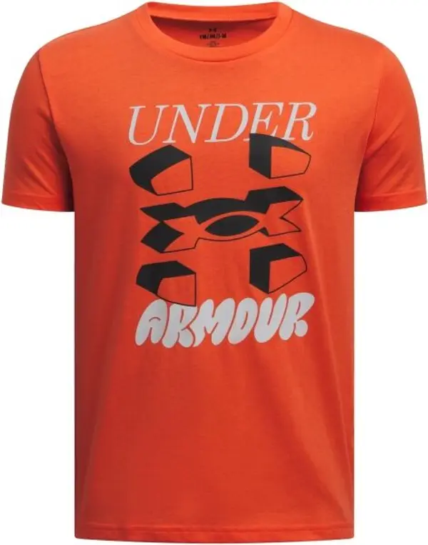 Under Armour Under Armour SPLIT BIG LOGO Момчешка тениска, оранжево, размер M