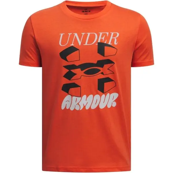 Under Armour Under Armour SPLIT BIG LOGO Момчешка тениска, оранжево, размер XL