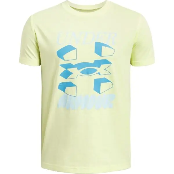 Under Armour Under Armour SPLIT BIG LOGO Момчешка тениска, жълто, размер S