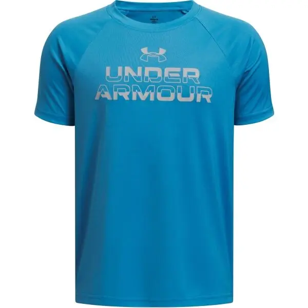 Under Armour Under Armour SPLIT WORDMARK Момчешка тениска, синьо, размер S