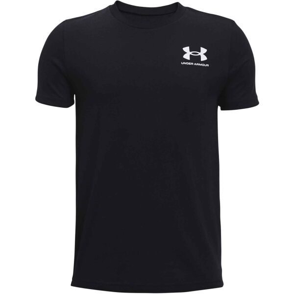 Under Armour Under Armour SPORTSTYLE LEFT CHEST SS Тениска за момчета, черно, размер
