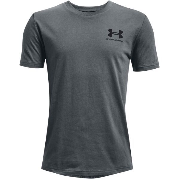 Under Armour Under Armour SPORTSTYLE LEFT CHEST SS Тениска за момчета, тъмносиво, размер