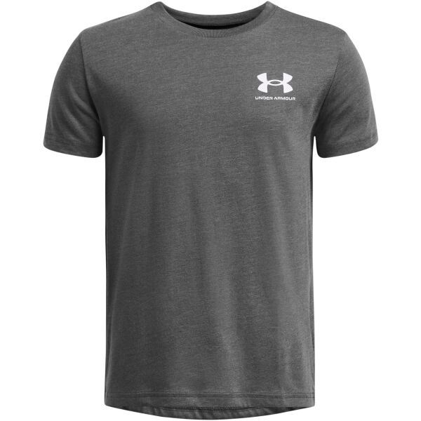 Under Armour Under Armour SPORTSTYLE LEFT CHEST SS Тениска за момчета, тъмносиво, размер