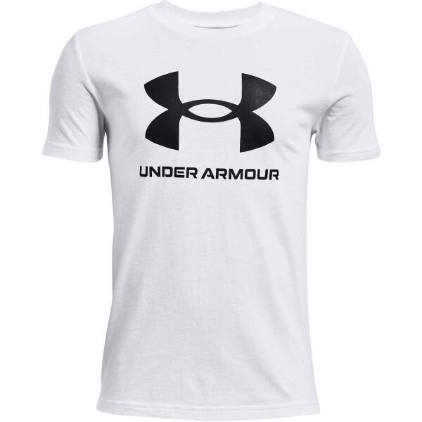 Under Armour Under Armour SPORTSTYLE LOGO SS Тениска за момчета, бяло, размер