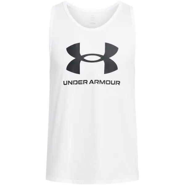 Under Armour Under Armour SPORTSTYLE Мъжки потник, бяло, размер M