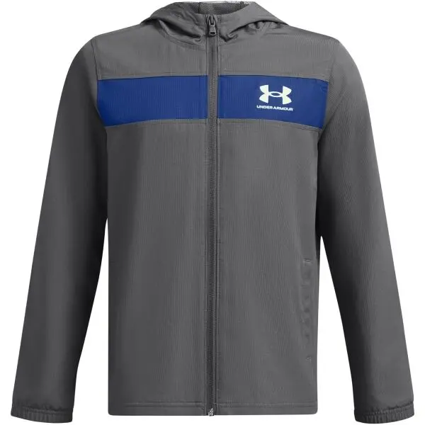 Under Armour Under Armour SPORTSTYLE WINDBREAKER Яке за момчета, тъмносиво, размер XL
