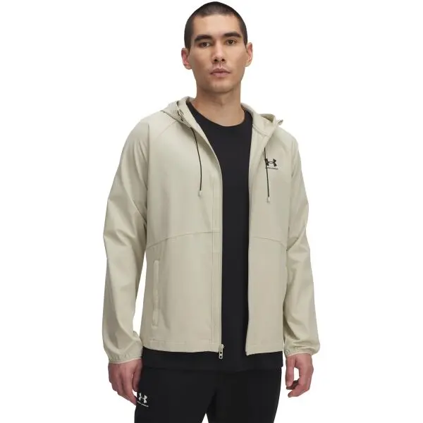 Under Armour Under Armour STRETCH WOVEN WINDBREAKER Мъжко яке, бежово, размер