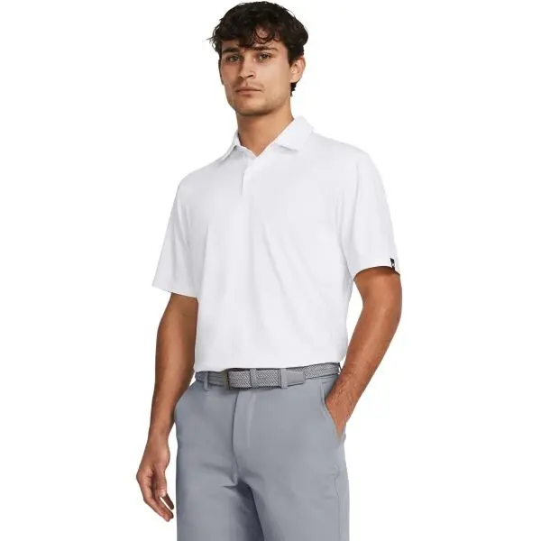 Under Armour Under Armour T2G Мъжка тениска с яка, бяло, размер S