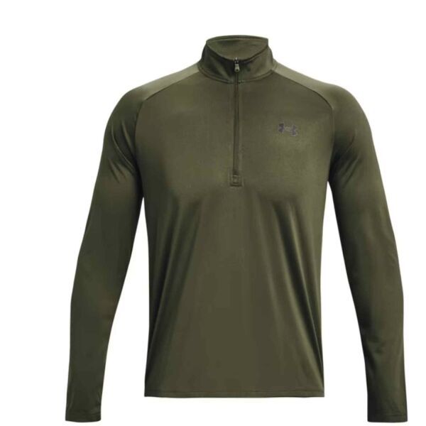 Under Armour Under Armour TECH 2.0 1/2 ZIP Мъжка блуза, тъмнозелено, размер